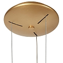 Steinhauer Luminaria colgante RINGLUX IP20, dorado regulable