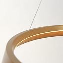 Steinhauer Luminaria colgante RINGLUX IP20, dorado regulable