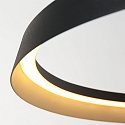 Steinhauer Luminaria colgante RINGLUX IP20, negro regulable