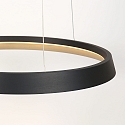 Steinhauer Luminaria colgante RINGLUX IP20, negro regulable