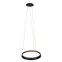Steinhauer Luminaria colgante RINGLUX IP20, negro regulable