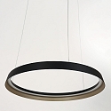 Steinhauer Luminaria colgante RINGLUX IP20, negro regulable