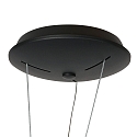 Steinhauer Luminaria colgante RINGLUX IP20, negro regulable