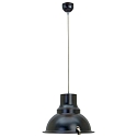 Luminaria colgante PARADE abajo, de 1 llama, con difusor E27 IP20, negro mate regulable