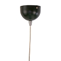 Steinhauer Luminaria colgante PARADE abajo, de 1 llama, con difusor E27 IP20, negro mate regulable