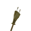 Luminaria de mesa ANCILLA de 1 llama E27 IP20, verde, color bronce regulable