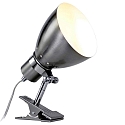 Steinhauer Spot SPRING zum Klemmen, 1 flame, metal, silver