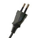 Luminaria de apriete SPRING con interruptor, con enchufe, ajustable E27 IP20, negro mate 