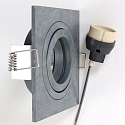 recessed luminaire PÉLITE SPOT swivelling, square GU10 IP20