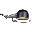 Luminaria de pared DAVIN lang, con interruptor, con brazo articulado E14 IP20, negro mate 