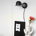 Luminaria de pared DAVIN corto, con interruptor, con brazo articulado E14 IP20