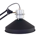 anne light & home Luminaria de mesa ZAPPA con interruptor, con brazo articulado, con enchufe E27 IP20, negro mate 