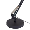 anne light & home Luminaria de mesa ZAPPA con interruptor, con brazo articulado, con enchufe E27 IP20, negro mate 