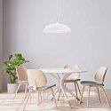 Mexlite Mexlite Pendant luminaire BJORR, 1 flame, 45cm, white