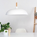 Mexlite Mexlite Pendant luminaire BJORR, 1 flame, 45cm, white