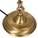 Mexlite Luminaria de mesa BELANA de 1 llama E27 IP20, verde, color bronce regulable