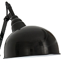 Steinhauer Luminaria de pared YORKSHIRE de 1 llama, con interruptor, con enchufe, ajustable E27 IP20, negro mate 