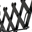 Steinhauer Luminaria de pared YORKSHIRE de 1 llama, con interruptor, con enchufe, ajustable E27 IP20, negro mate 