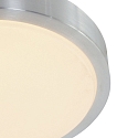 outdoor ceiling luminaire GALAXY cylindrical, medium, switchable IP44, steel brushed 
