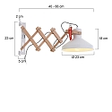 anne light & home AN Wall luminaire WOODY, 1 flame, beech