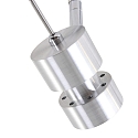 Steinhauer spotlight bar NATASJA 2 flames, Dim-To-Warm, adjustable GU10 IP20, steel brushed dimmable
