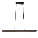 Steinhauer Luminaria colgante ZELENA / 80-140CM Arriba-Abajo, CCT Switch, ajustable, con regulador t�ctil IP20, negro mate regulable