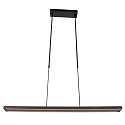 Steinhauer Luminaria colgante ZELENA / 80-140CM Arriba-Abajo, CCT Switch, ajustable, con regulador t�ctil IP20, negro mate regulable