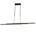 Steinhauer Luminaria colgante ZELENA / 80-140CM Arriba-Abajo, CCT Switch, ajustable, con regulador t�ctil IP20, negro mate regulable