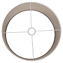 Steinhauer shade KAPPEN - Ø 40CM flat, cylindrical, silver