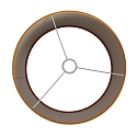 Steinhauer shade KAPPEN - Ø 40CM flat, cylindrical, gold matt, sand coloured