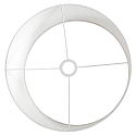 Steinhauer shade KAPPEN - Ø 40CM flat, cylindrical, white
