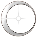 Steinhauer shade KAPPEN - Ø 40CM flat, cylindrical, mud