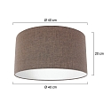 Steinhauer shade KAPPEN - Ø 40CM flat, cylindrical, mud