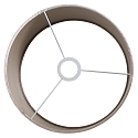 Steinhauer shade KAPPEN - Ø 30CM cylindrical, silver