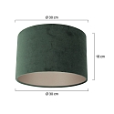 Steinhauer Pantalla KAPPEN - Ø 30CM cilíndrico, verde oscuro