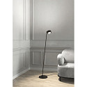 Luminaria de pedestal PUK! PRO 120 giratorio, giratorio IP20, negro mate regulable