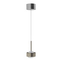 Luminaria colgante PUK! PRO 120 MOTION de 1 llama IP20, n�quel mate, plata regulable