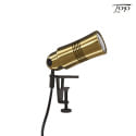 clamp lamp NEO! CLAMP (MV) adjustable, switchable, focusable IP20, brass, black matt 