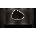 Top Light Espejo con iluminaci�n FLOW LINE WAVE-1 IP44 / IP20, brillante, plata regulable