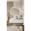 Top Light Espejo con iluminaci�n FLOW LINE WAVE-1 IP44 / IP20, brillante, plata regulable