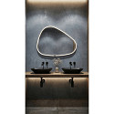 Top Light Espejo con iluminaci�n FLOW LINE WAVE-1 IP44 / IP20, brillante, plata regulable