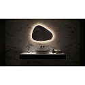 Top Light Espejo con iluminaci�n FLOW LINE WAVE-1 IP44 / IP20, brillante, plata regulable