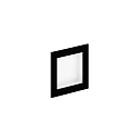 Luminaria de pared empotrable LITO WALL REC 1.0 IP20, negro mate 