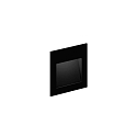 Luminaria de pared empotrable LITO WALL REC 2.0 IP20, negro mate 
