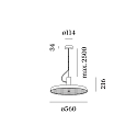Wever & Ducr� Luminaria colgante ROOMOR OFFICE CABLE SUSP 1.0 MICROPRISM IP20, blanco mate regulable
