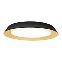 LED Wall /Ceiling luminaire TOWNA 2.0, IP44, � 46.1cm, 2700K, dimmable, black gold