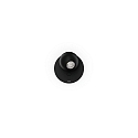Luminaria de pared LECA SNOOZE 1.0 IP20, negro mate regulable
