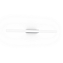 Luminaria de pared LARRA OPAL 2.0 S14d IP20, aluminio cepillado regulable