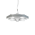 Luminaria colgante J.J.W. 04 E27 IP20, plata regulable