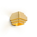 Luminaria de pared J.J.W. 02 E27 IP20, dorado regulable